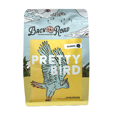 Back Road Coffee Pretty Bird Espresso or Filter Blend Dark Roasted Whole Beans 300g