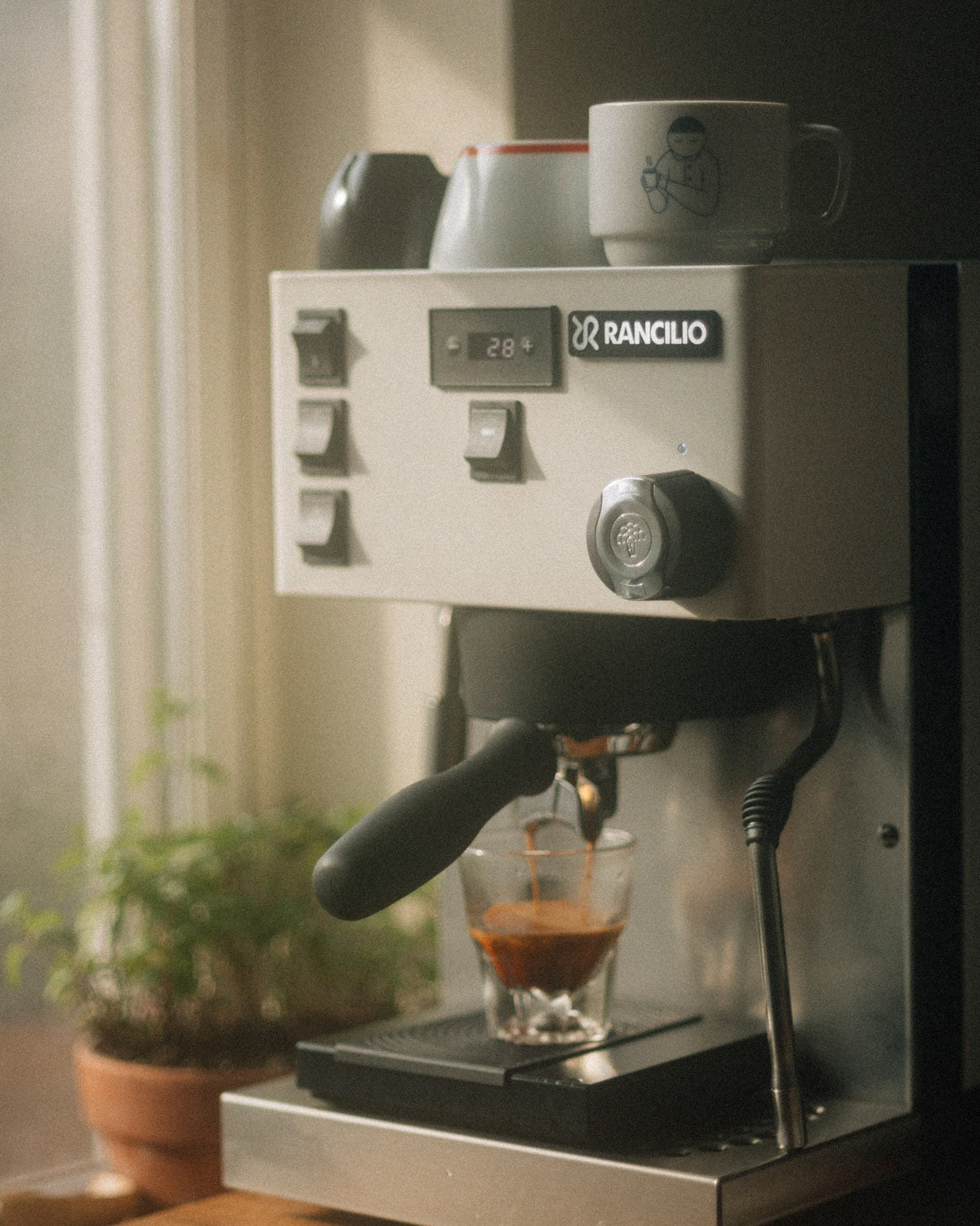 Rancilio - Silvia Pro X Dual Boiler PID Espresso Machine - White - HSD-SILVIA-PRO-X-WH