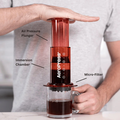 AeroPress Clear Red Coffee Maker - #65208-9-RD