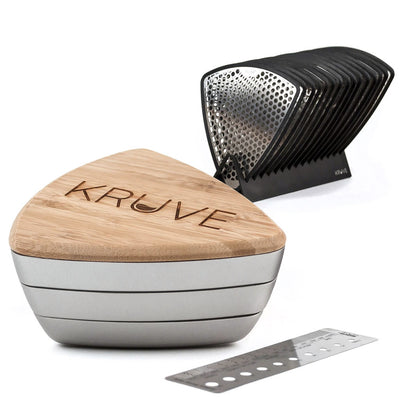 Kruve Sifter Plus Bean with 10 Bean Sieves + 5 Grind Sieves and Stand - Silver KVS2003Bean-S