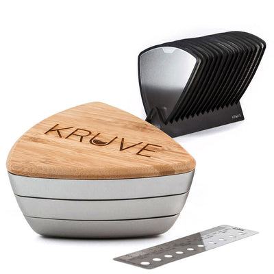 Kruve Sifter Plus Grind with 15 Sieves and Stand - Silver KVS2002Plus- S