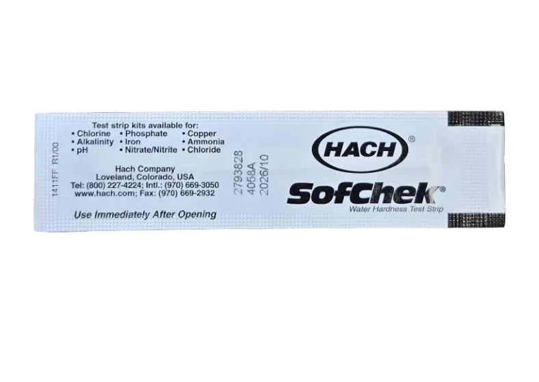 Water hardness test strip