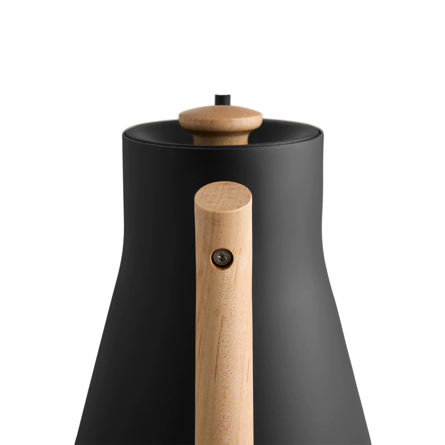 Fellow Stagg EKG Electric Pour-Over Gooseneck Kettle - Matte Black + Maple #1202MA90