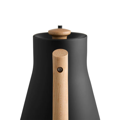 Fellow Stagg EKG Electric Pour-Over Gooseneck Kettle - Matte Black + Maple #1202MA90
