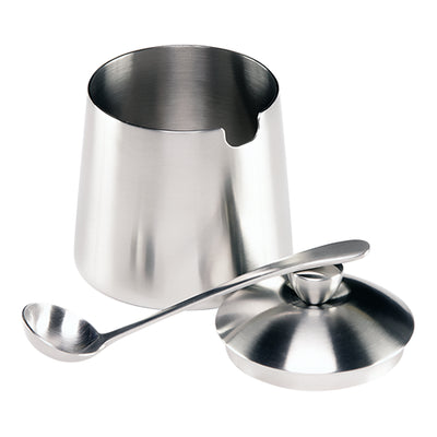 Sugar Bowl w/ Spoon, Brushed Finish, 10 fl. oz. - Thumbnail 3