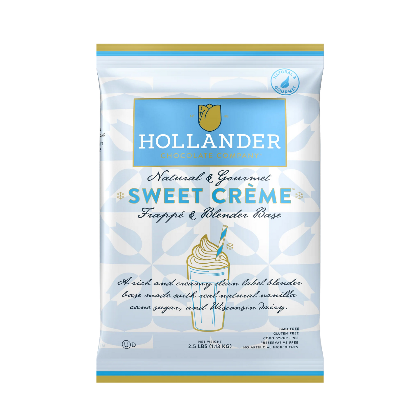 Hollander FRAPPE - Sweet Creme Base POWDER - 2.5lbs/ 1.13kg bag