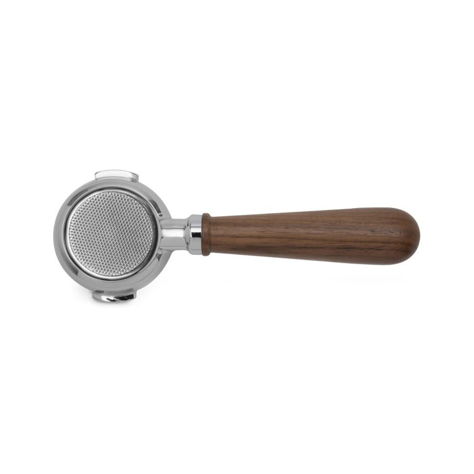 Izzo 58mm Bottomless Wood Portafilter for E61 Group Heads with 21g Basket - TF1435