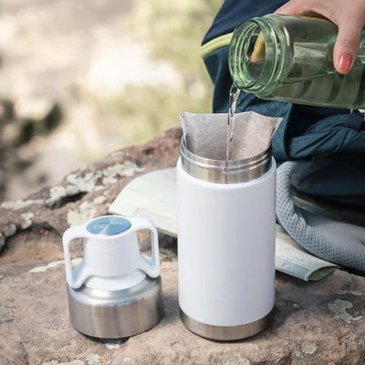 Toddy GO Cold Brew Coffee Brewer White & Stainless Steel 25 oz / 0.75L - TGB-W
