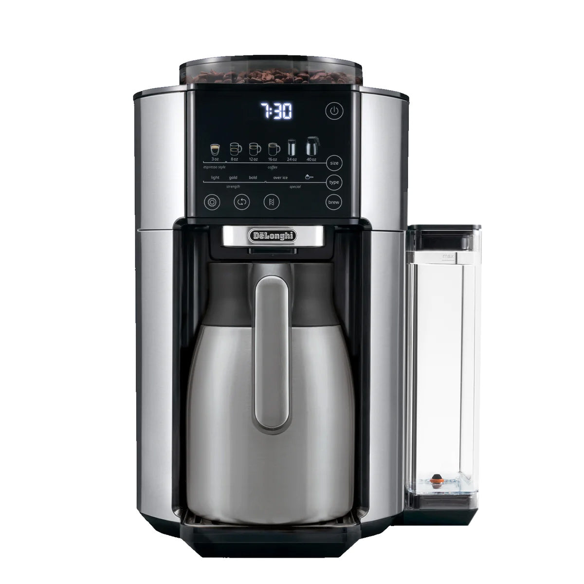 DeLonghi - TrueBrew Automatic Coffee Maker Stainless Steel with Carafe - CAM51035M