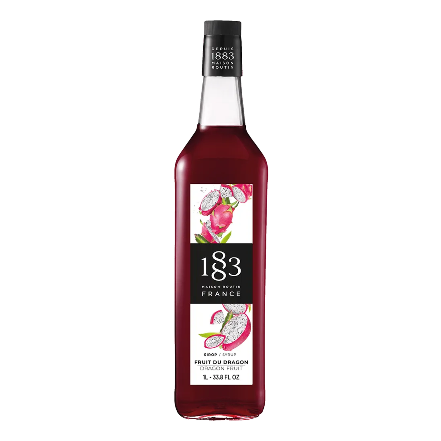 1883 Dragon Fruit Syrup 1L Glass Bottle