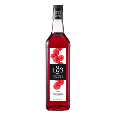 1883 Raspberry Syrup (Natural Coloring) 1L Glass Bottle