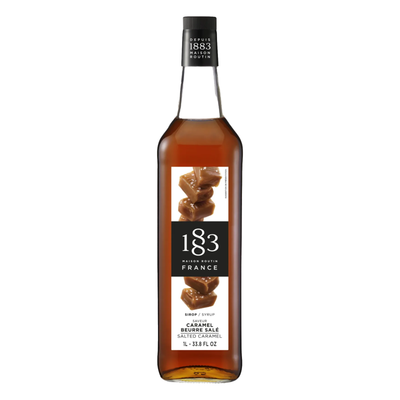 1883 Salted Caramel Syrup 1L Glass Bottle