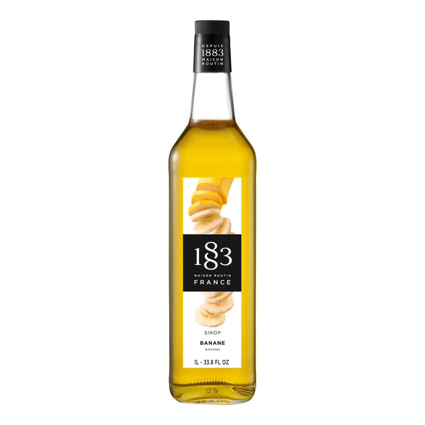 1883 Banana Syrup 1L Glass Bottle