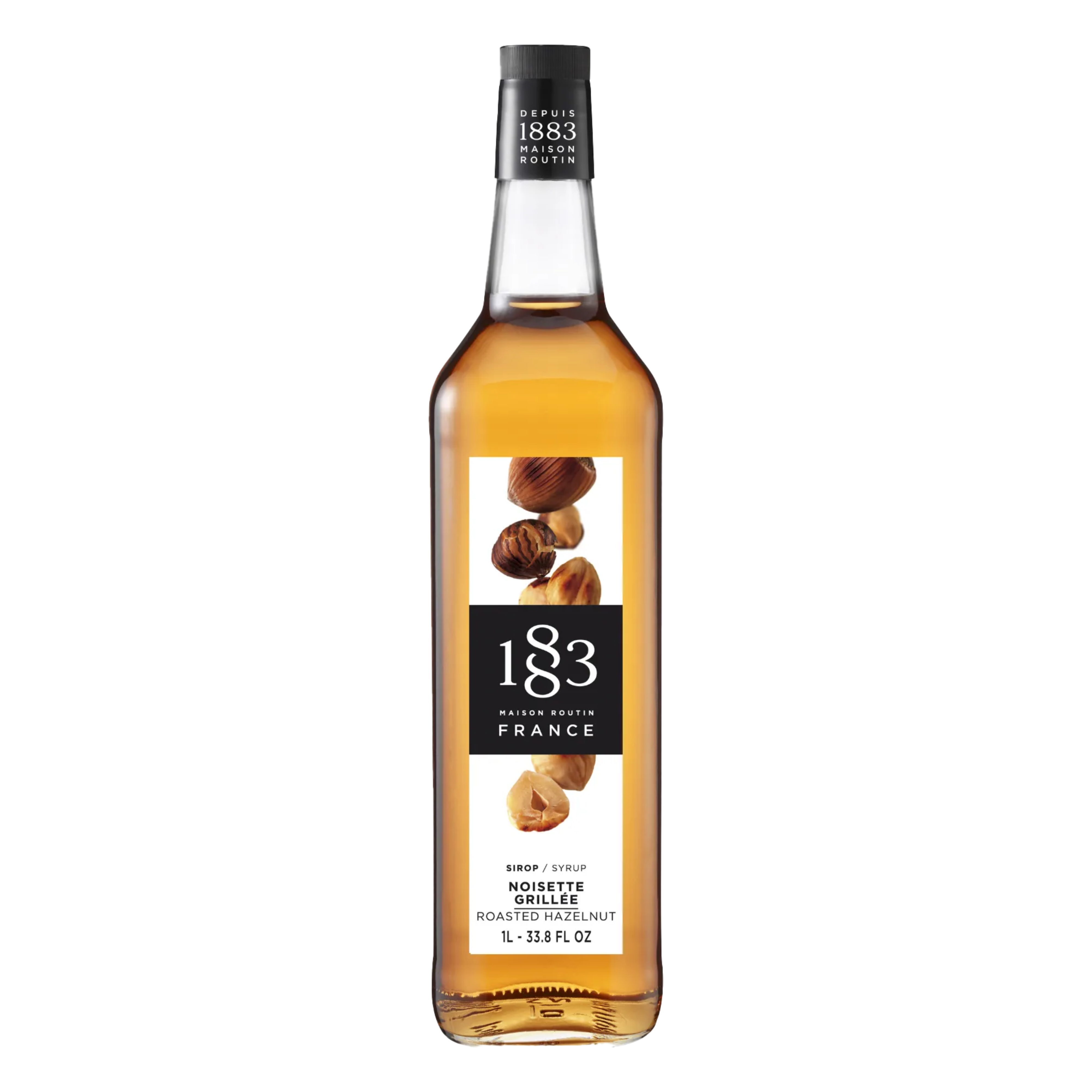 1883 Roasted Hazelnut Syrup 1L Glass Bottle