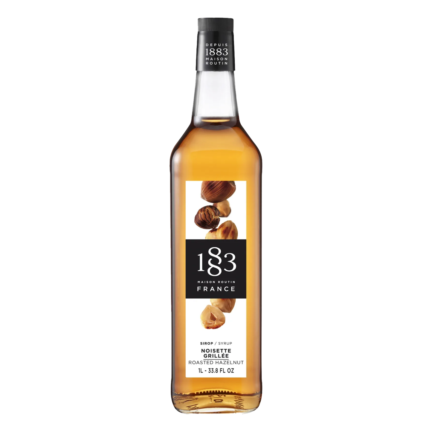 1883 Roasted Hazelnut Syrup 1L Glass Bottle