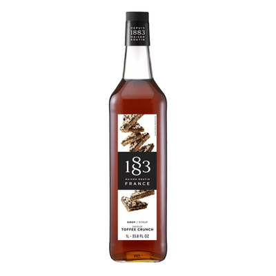 1883 Toffee Crunch Syrup 1L Glass Bottle