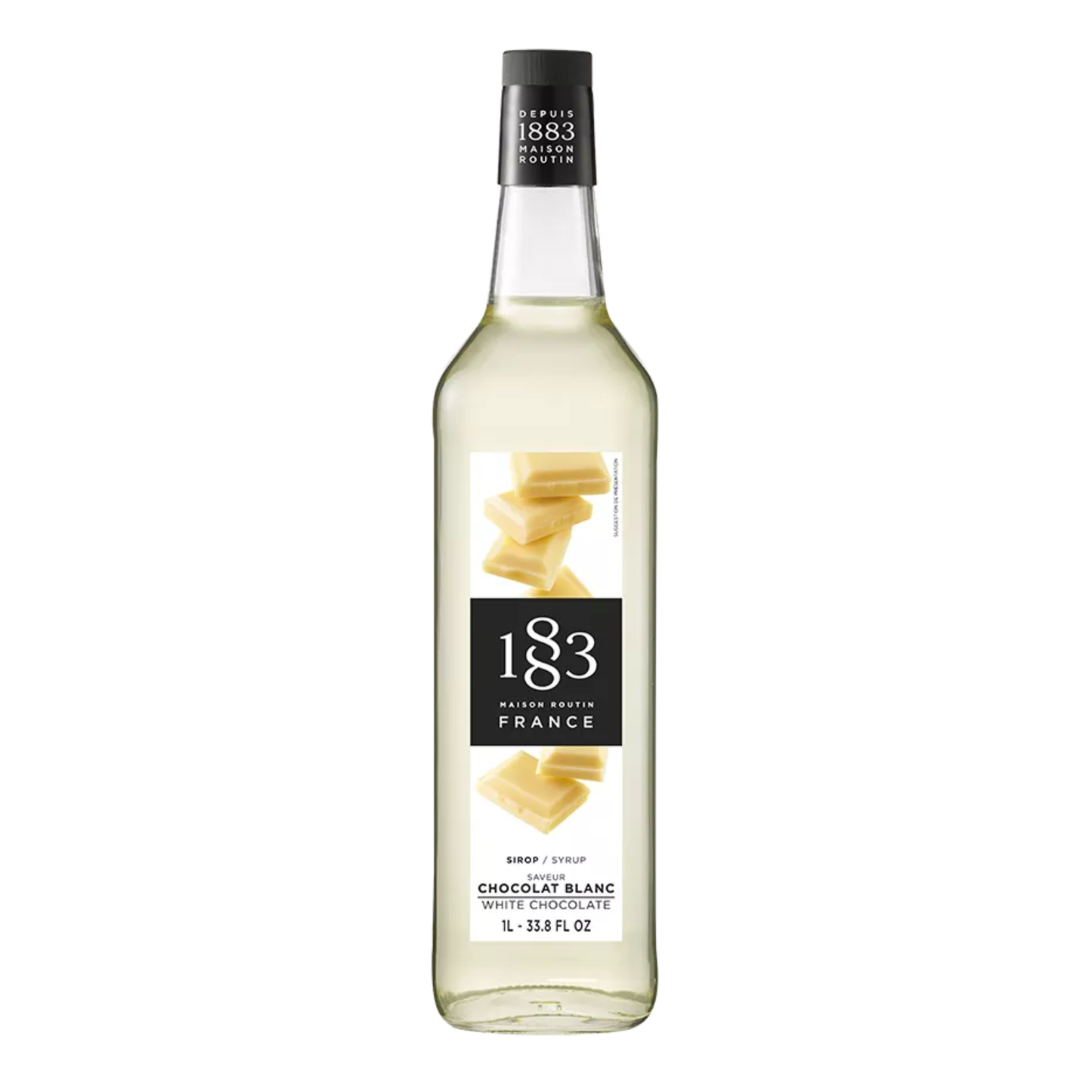 1883 White Chocolate Syrup 1L Glass Bottle