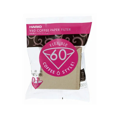 Hario V60 Filter 01 Natural Misarashi 100 Pack - VCF-01-100M