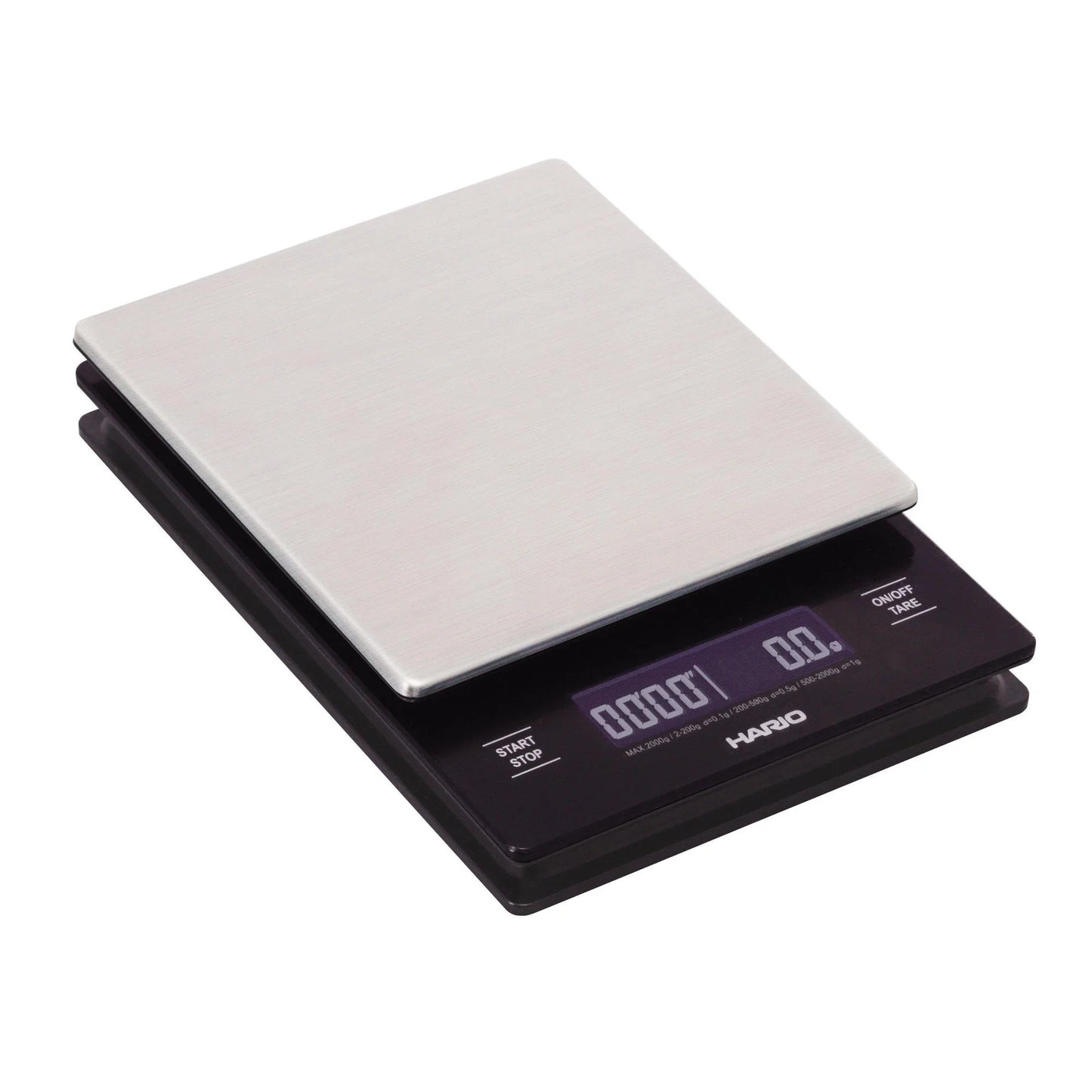Hario V60 Coffee Drip Scale in Metal with Timer - VSTM-2000HSV
