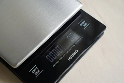 Hario V60 Coffee Drip Scale in Metal with Timer - VSTM-2000HSV