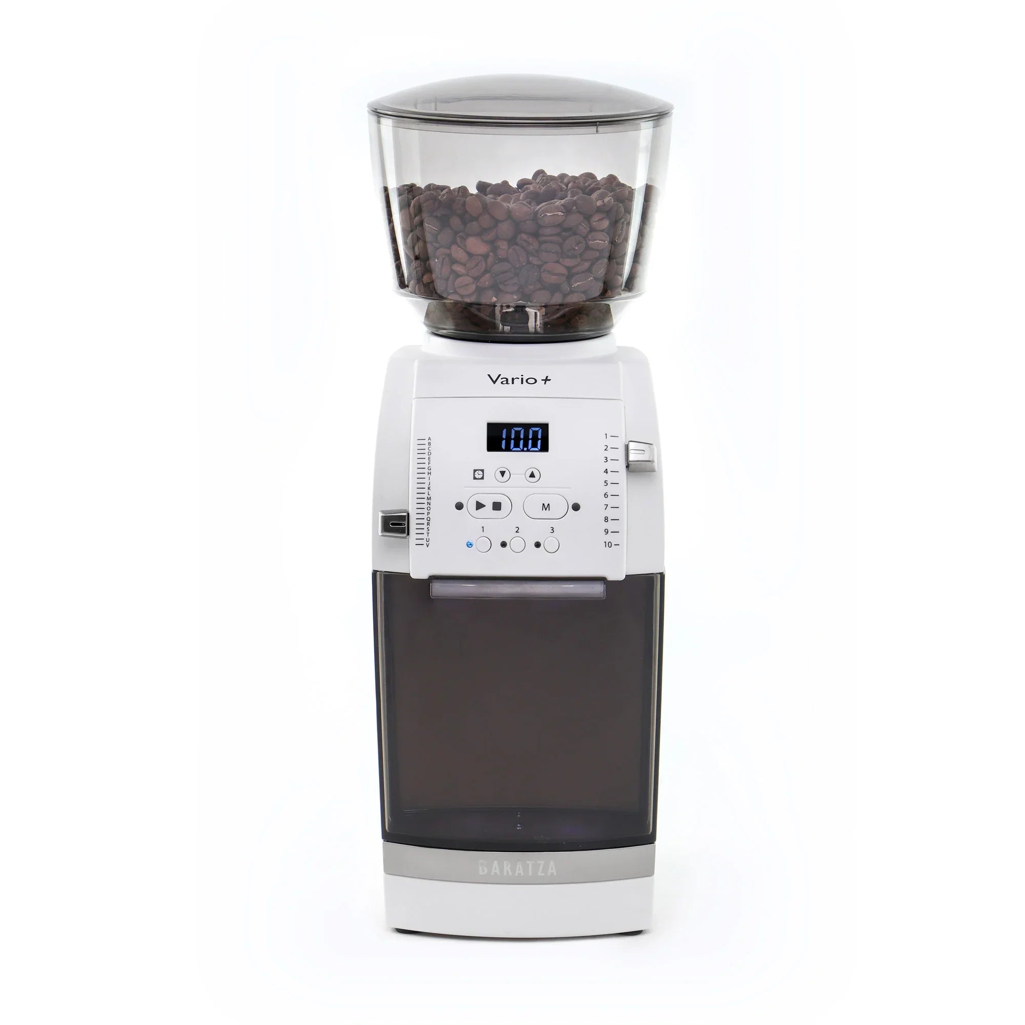Baratza - Vario+ White Espresso Burr Grinder with Metal Portaholder - #888