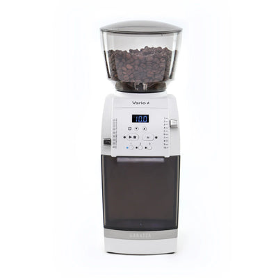 Baratza - Vario+ White Espresso Burr Grinder with Metal Portaholder - #888