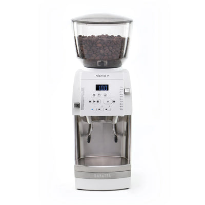 Baratza - Vario+ White Espresso Burr Grinder with Metal Portaholder - #888