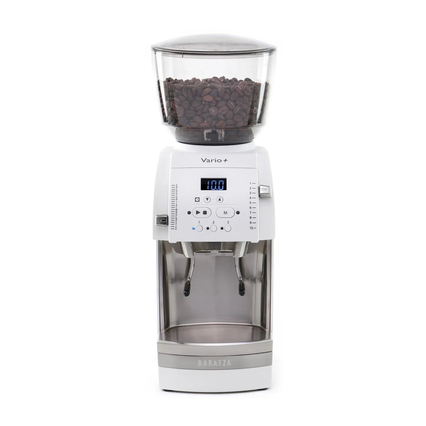 Baratza - Vario+ White Espresso Burr Grinder with Metal Portaholder - #888