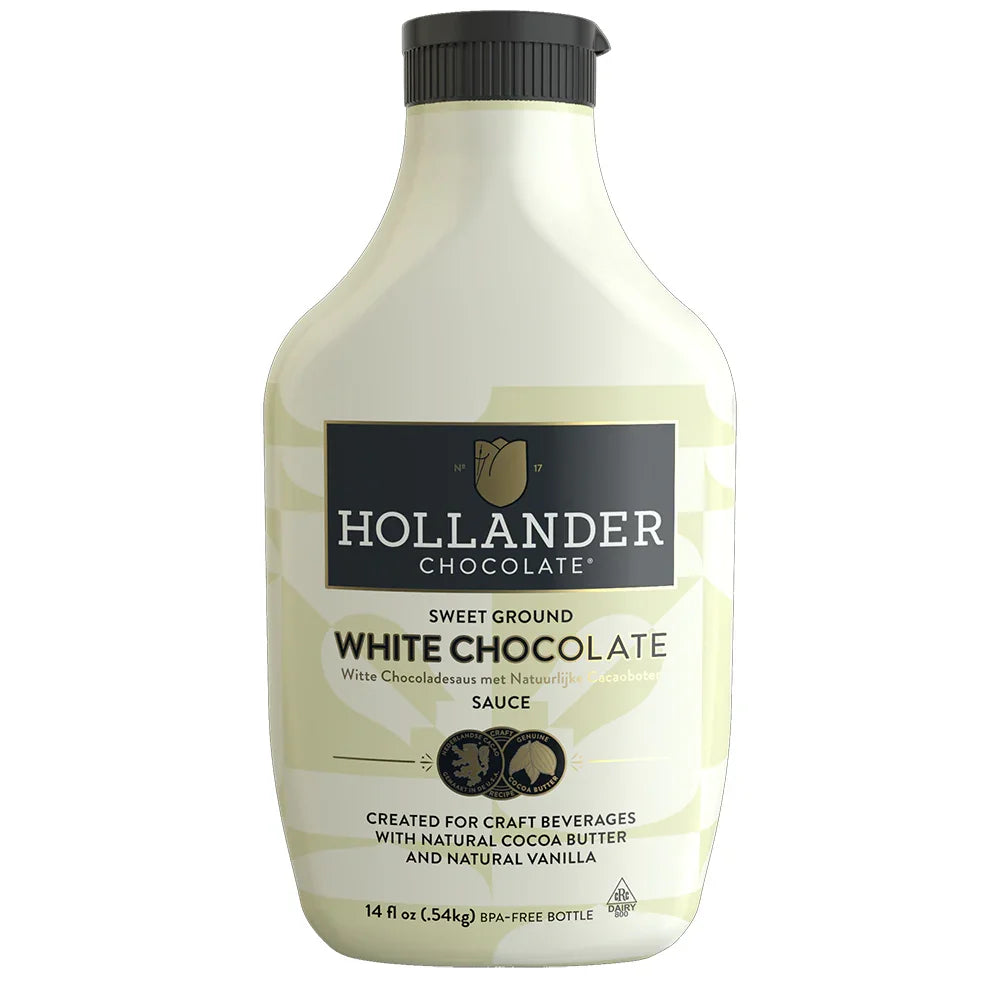Hollander Sweet Ground White Chocolate Sauce 15oz (EXP FEB/2025)