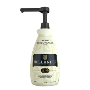 Hollander Sweet Ground White Chocolate Sauce 64oz 1.89L