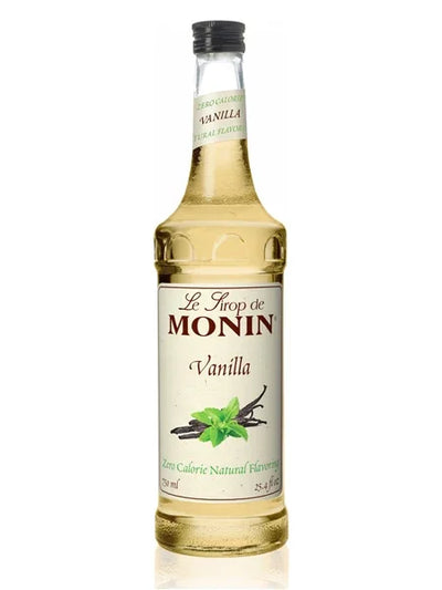 Monin ZERO Calorie Natural Vanilla Syrup 750ml