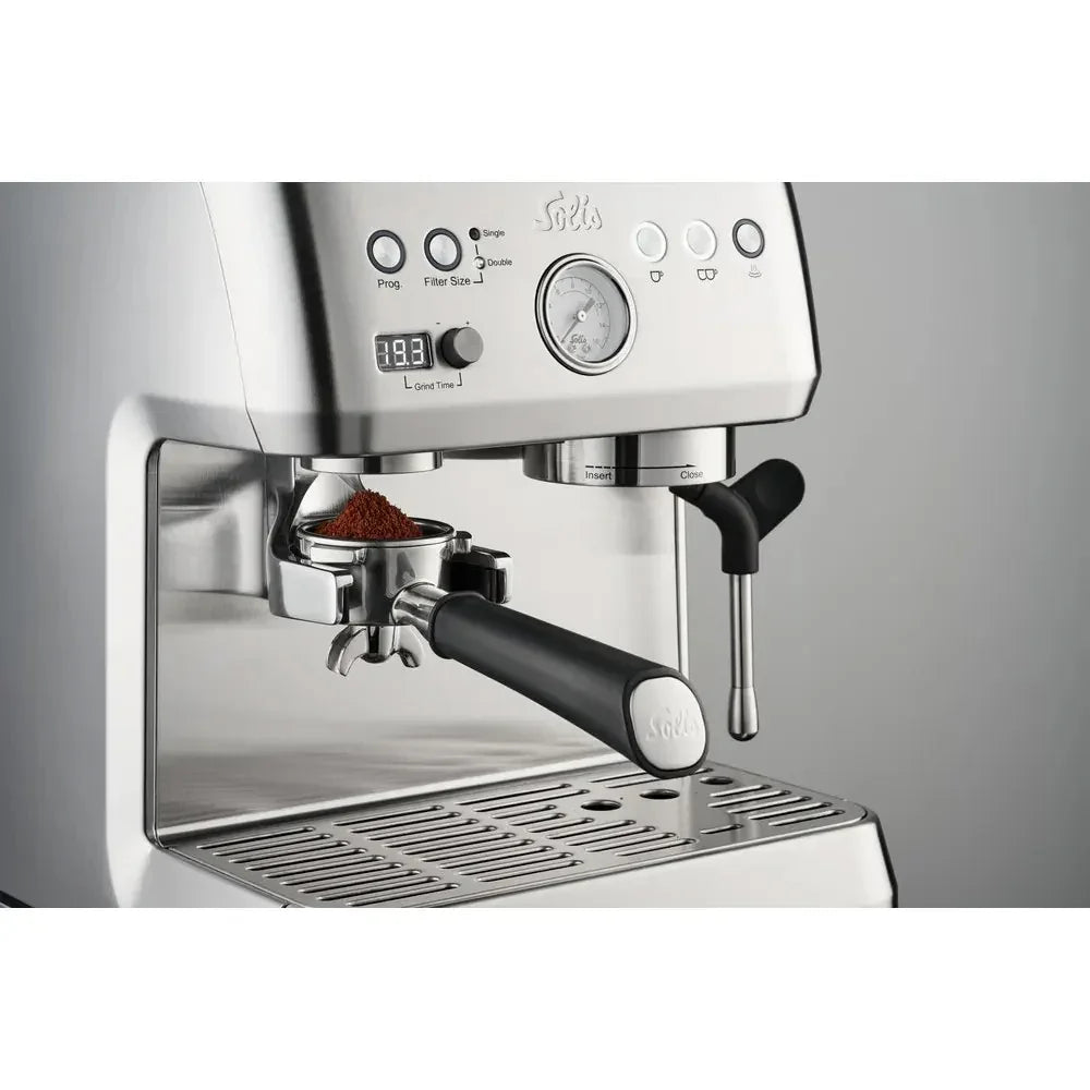 Solis Perfetta Grind & Infuse Type 1019 Silver Stainless Steel - #980.74