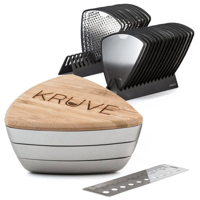 Kruve Sifter Max with 15 Grind Sieves and 10 Bean Sieves and 2 Stands  - Silver KVS2004Max-S