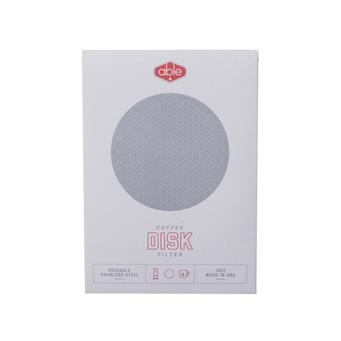 Able Brewing Disk Aerobie Aeropress Stainless Steel Coffee Filter - Standard