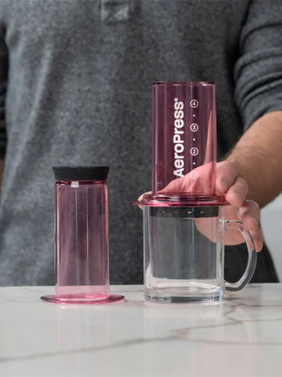 AeroPress Clear Pink Coffee Maker - #65208-9-PK