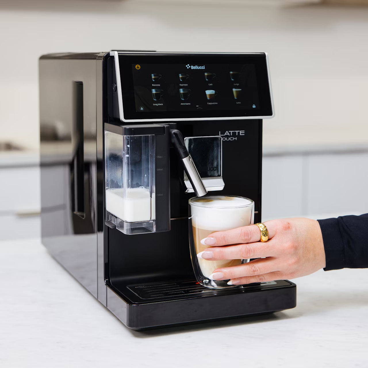 Bellucci - Latte Touch Black Super Automatic Espresso Machine