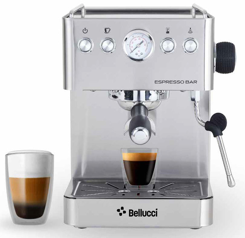 Bellucci - Espresso Bar Semi Automatic Espresso Machine - ESPRESSO BAR (OEPN BOX - IN STORE PURCHASE - CUSTOMER RETURN)