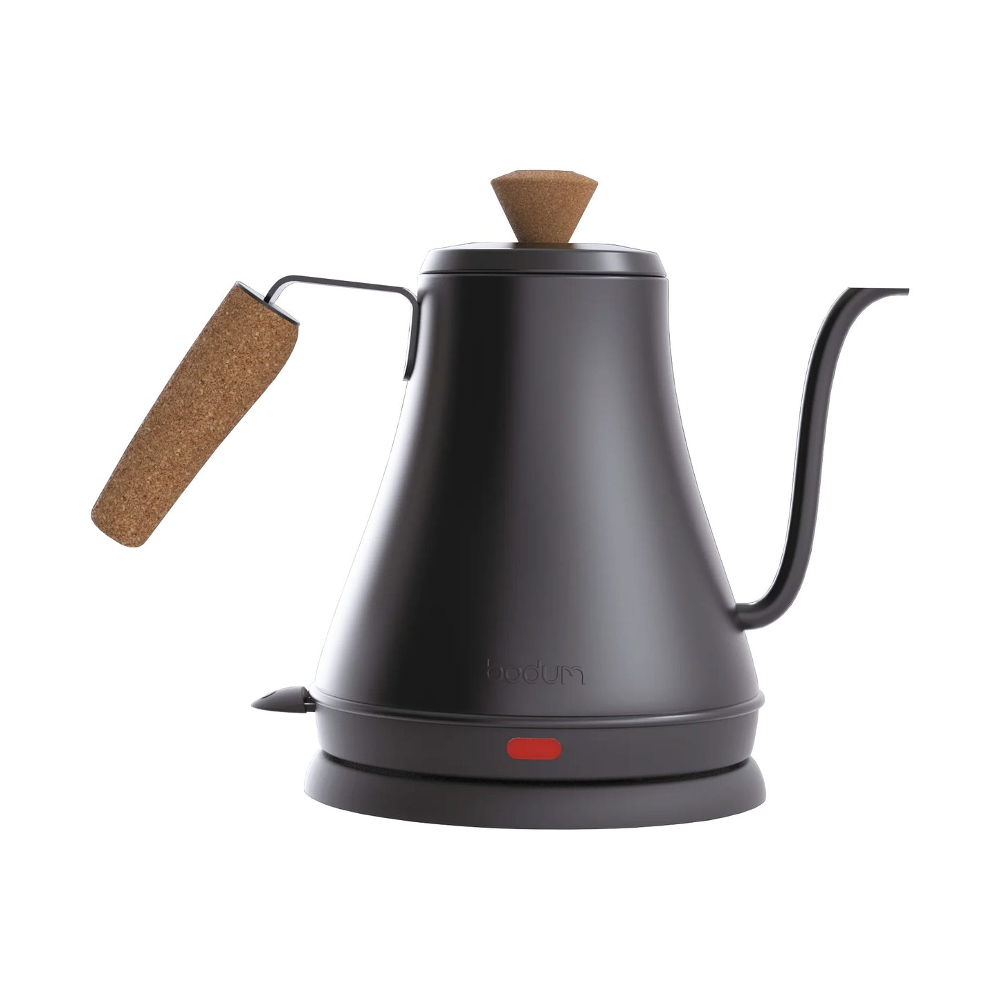 Bodum Melior Electric Gooseneck Water Kettle 0.8 L / 27 oz - Matte Black with Cork, 11883-259US