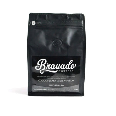 Java Works Bravado Premium Espresso Whole Beans - 340g / 12oz Bag
