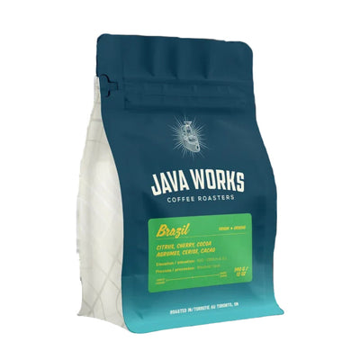 Java Works Single Origin Brazil Whole Beans - 12oz bag