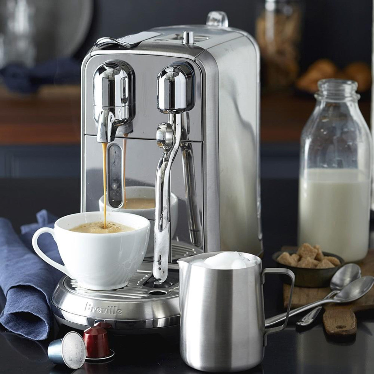 Breville Nespresso Creatista Plus Single Serve Espresso Machine - BNE800BSS