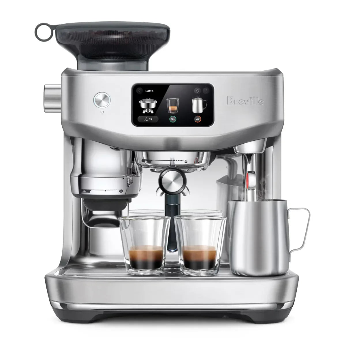 Breville - The Oracle Dual Boiler Semi Automatic Combo Espresso Machine Brushed Stainless Steel - BES995BSS