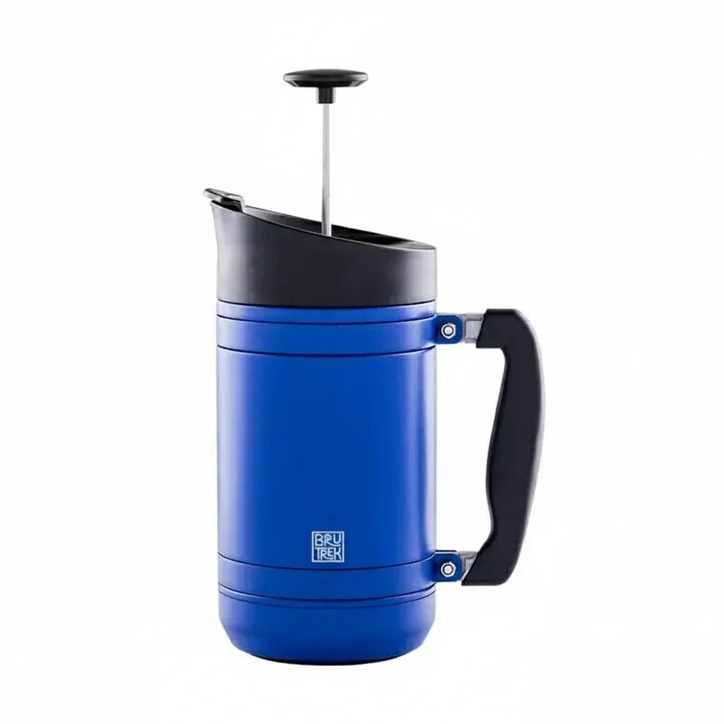 Planetary Design BruTrek Basecamp / Cascade French Press with Bru-Stop 32 fl. oz. - Mountain Lake Blue Texture -  CFP0932