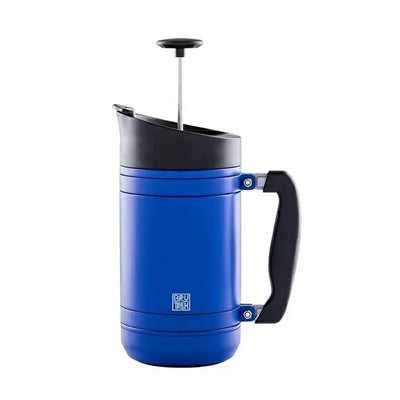 Planetary Design BruTrek Basecamp / Cascade French Press with Bru-Stop 32 fl. oz. - Mountain Lake Blue Texture -  CFP0932