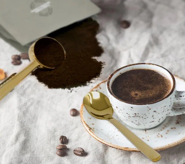 Cafe Culture Espresso Spoons Set - Stainless Steel with Gold Finish