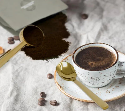 Cafe Culture Espresso Spoons Set - Stainless Steel with Gold Finish