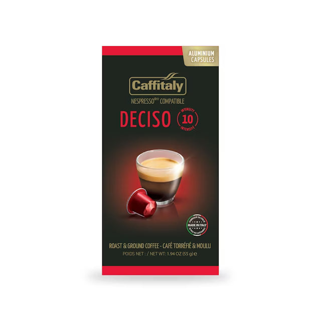 Caffitaly Deciso Nespresso Compatible Capsules - Box of 10