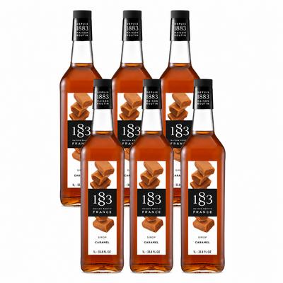 1883 Caramel Syrup 1L Glass Bottle