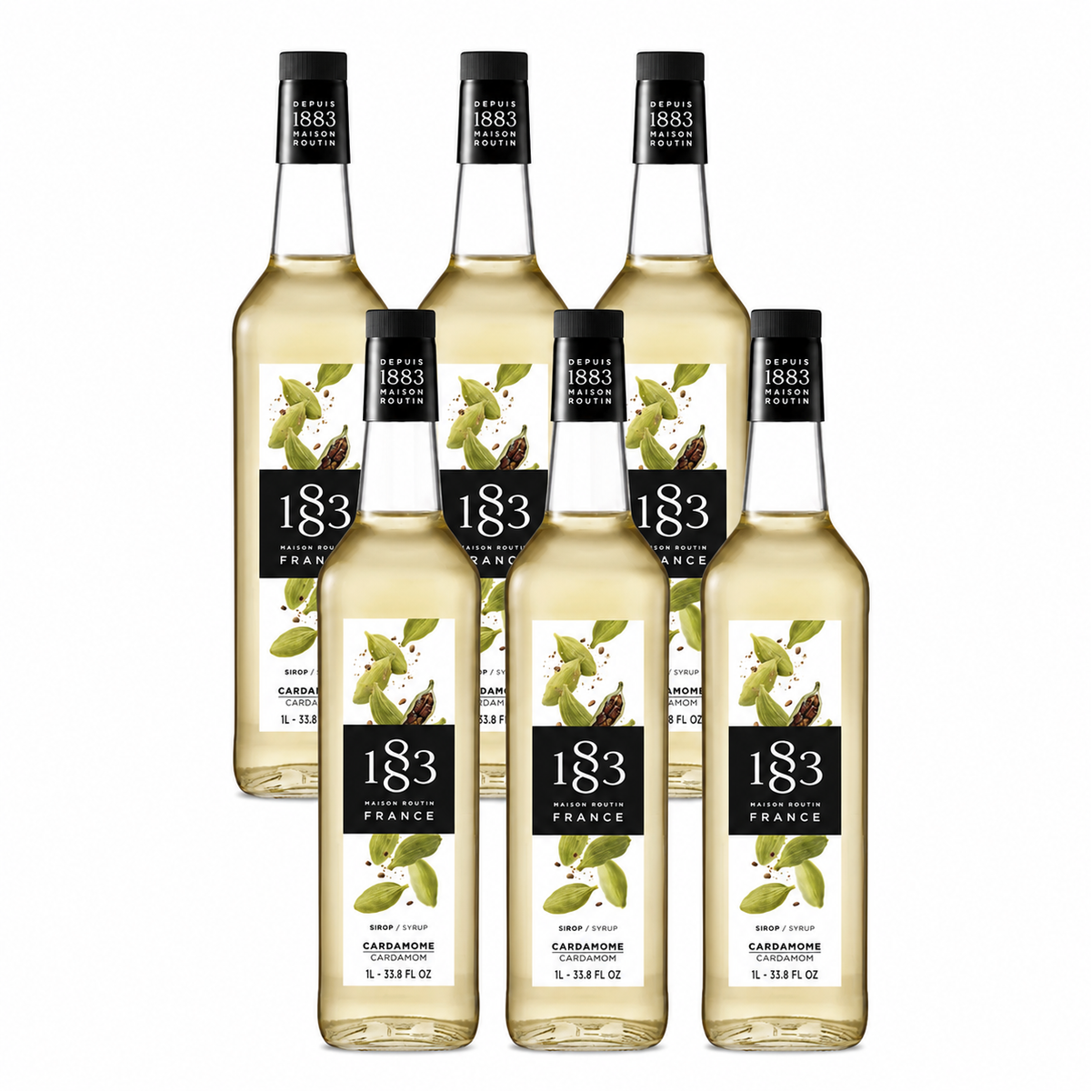 1883 Cardamom Syrup 1L Glass Bottle