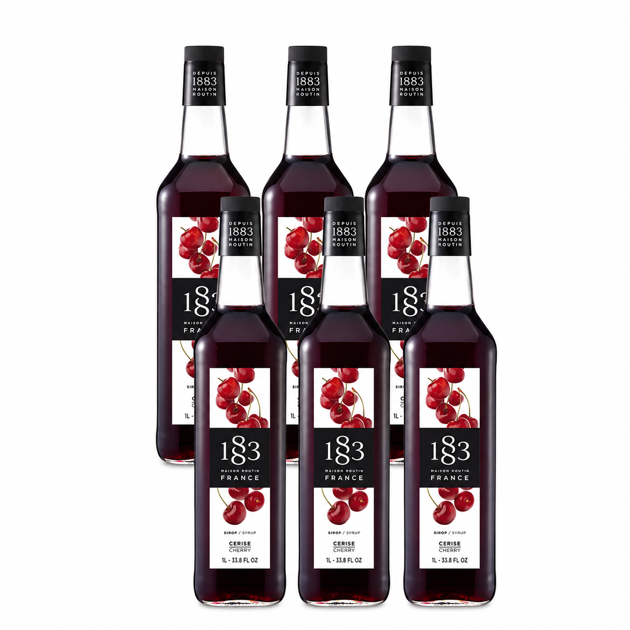 1883 Cherry Syrup 1L Glass Bottle